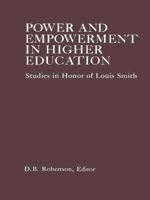 cover image of Power and Empowerment in Higher Education
